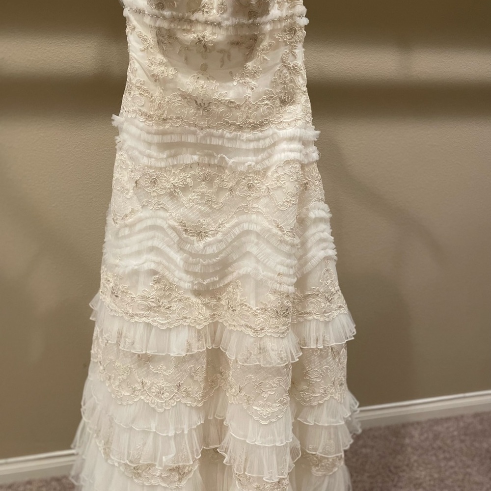 Oleg Cassini Ivory Champagne Dress